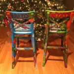 Kids painted chairs